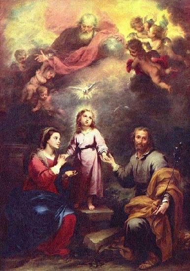 Bartolome Esteban Murillo Two Trinities oil painting picture